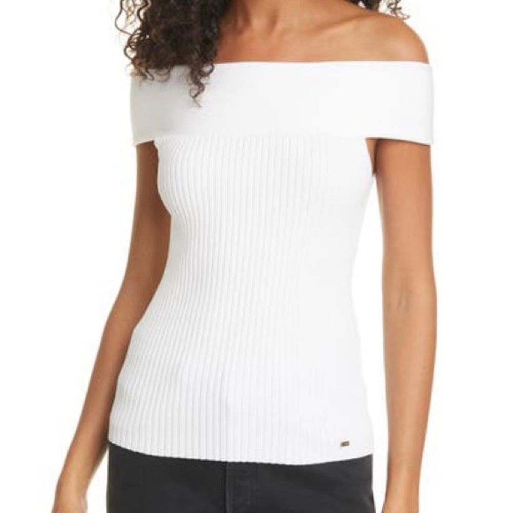 NWT Ted Baker Off Shoulder Knitted Rib Top